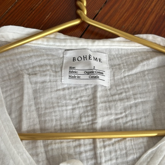 NWT Boheme The Tip Top in white gauze - Picture 4 of 4